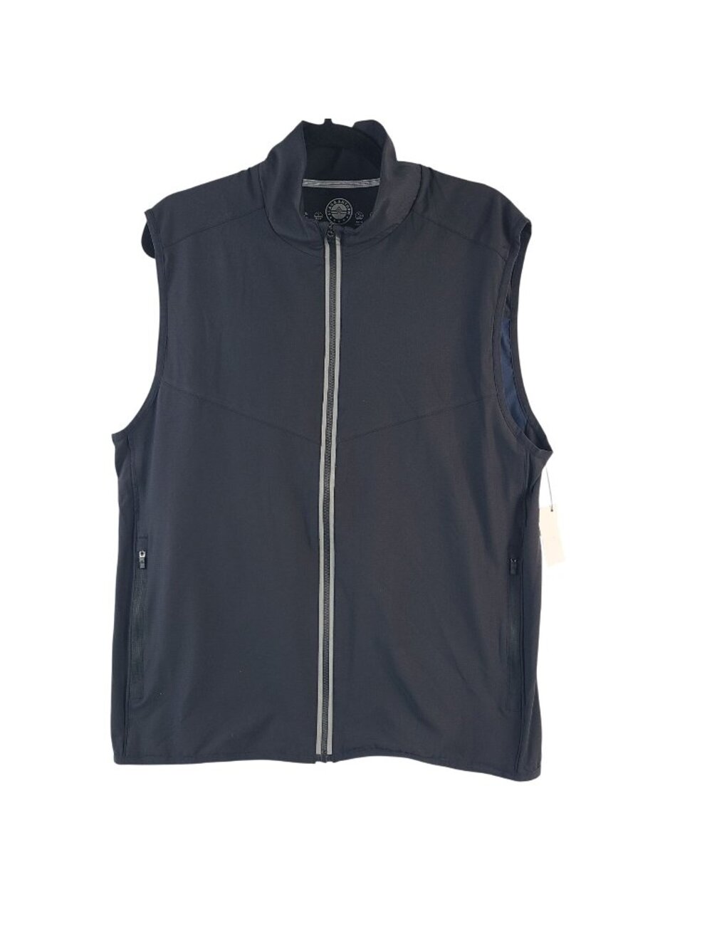 NEW Flag & Anthem Madeflex Men's Black Sleeveless Full-Zip Stretch Vest Sz M